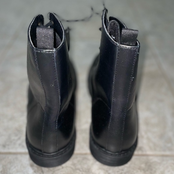 NWT Express Black Combat Boots - Picture 7 of 11